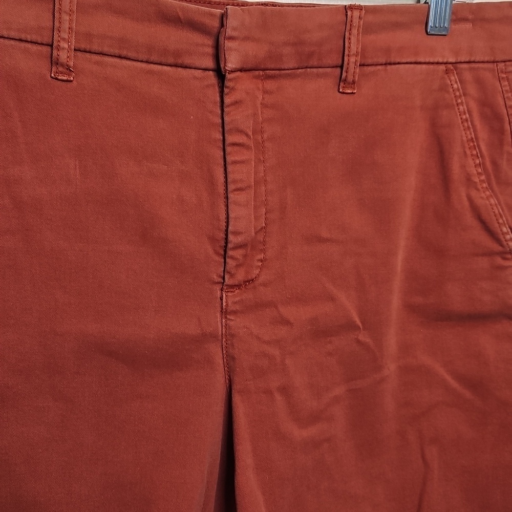 Anne Klein Chino Shorts Burnt Orange Rust Size 12 - Picture 2 of 5